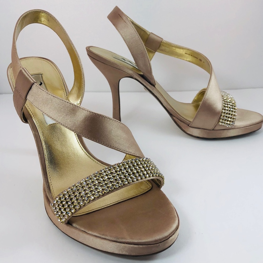 Nina Rhinestone Evening Sandals